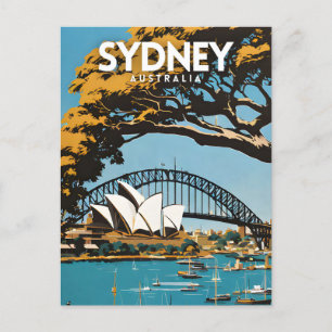 Sydney Australia Travel Postcard