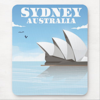 Sydney Australia Travel poster Mouse Pad