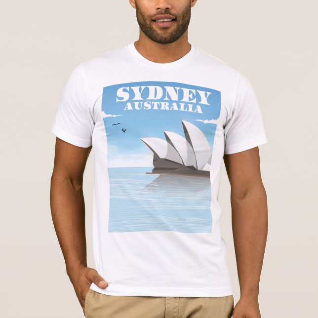 Sydney Australia Travel poster T-Shirt (Front)