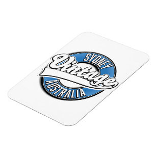 Sydney Australia Vintage style logo Magnet