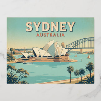 Sydney Australia Vintage Travel Postcard |