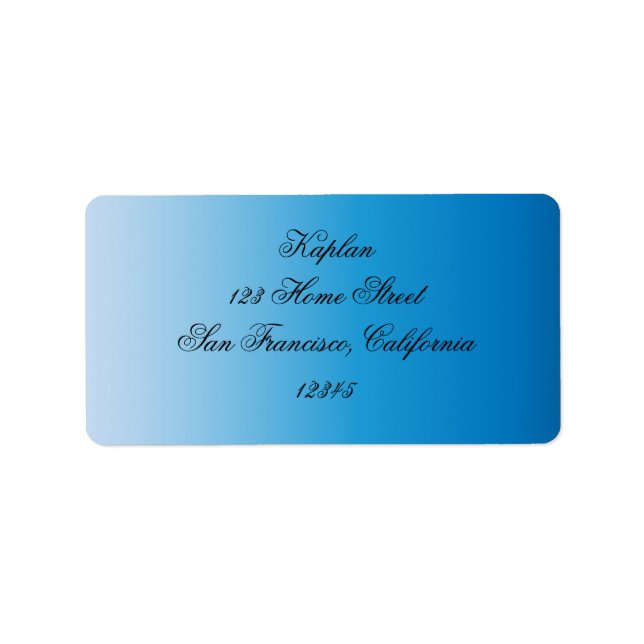 Sydney Bat Mitzvah Address Label (Front)
