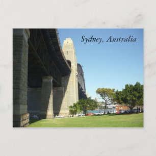 sydney bridge approach postcard