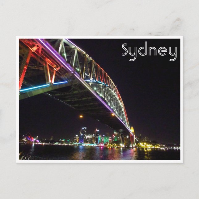 sydney bridge vivid postcard (Front)