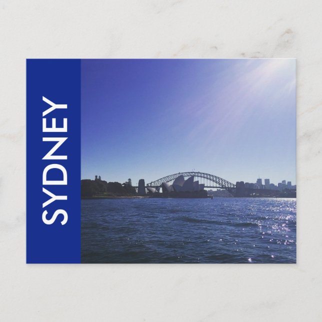 sydney bright blue postcard (Front)