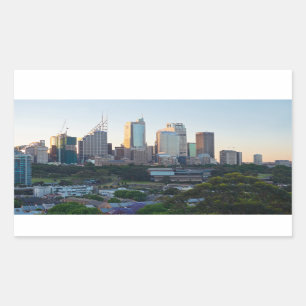 Sydney Business Centre Skyscrapers Rectangular Sticker