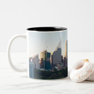 Sydney Business Centre Skyscrapers Two-Tone Coffee Mug
