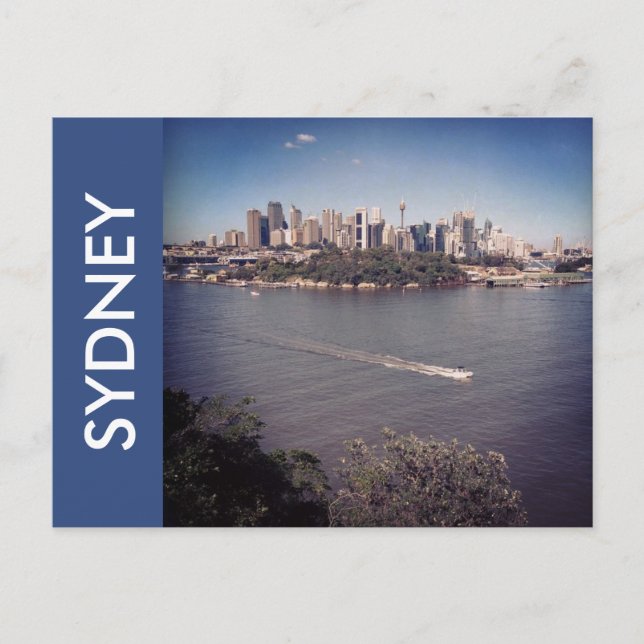 sydney city island postcard (Front)