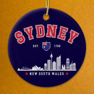 Sydney Cityscape, Australia Ceramic Ornament