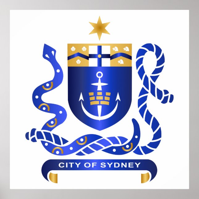 Sydney coat of arms poster (Front)