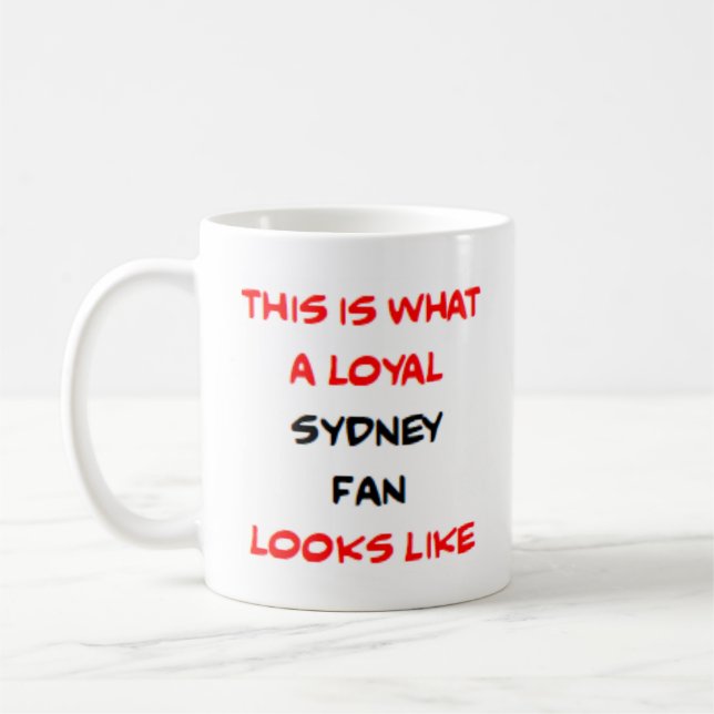 sydney fan, loyal coffee mug (Left)