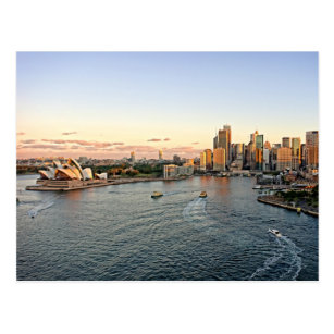 Sydney Harbor - Australia - Postcard