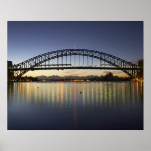 Sydney Harbor Bridge and Sydney Opera House at Poster
