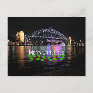 Sydney Harbor Bridge - Merry Christmas! Postcard