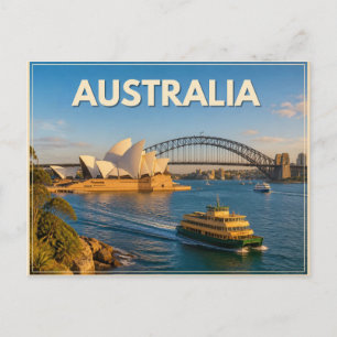 Sydney Harbour Australia Postcard