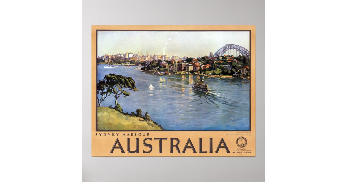 Sydney Harbour, Australia Poster | Zazzle