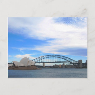 Sydney Harbour Bridge and Opera House Postcard
