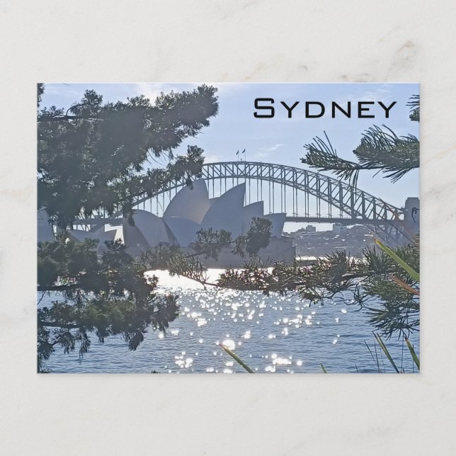 Sydney Harbour Bridge and Opera House Postcard (Front)