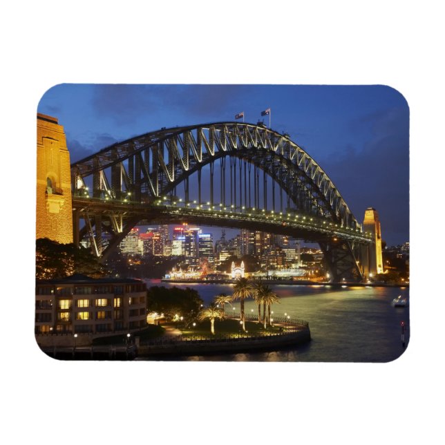 Sydney Harbour Bridge and Park Hyatt Sydney Hotel Magnet (Horizontal)
