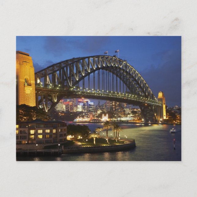 Sydney Harbour Bridge and Park Hyatt Sydney Hotel Postcard (Front)