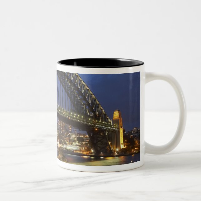 Sydney Harbour Bridge and Park Hyatt Sydney Hotel Two-Tone Coffee Mug (Right)