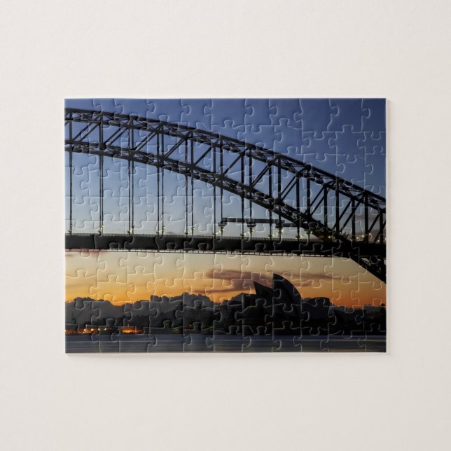 Sydney Harbour Bridge and Sydney Opera House at 2 Jigsaw Puzzle (Horizontal)