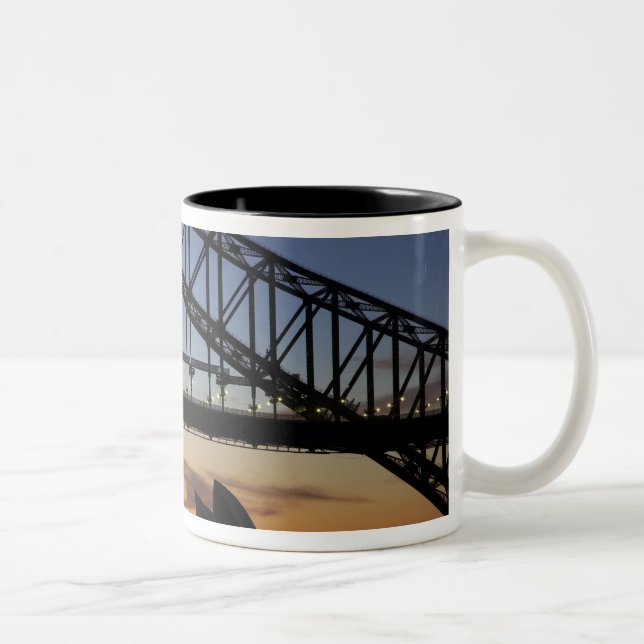 Sydney Harbour Bridge and Sydney Opera House at 2 Two-Tone Coffee Mug (Right)