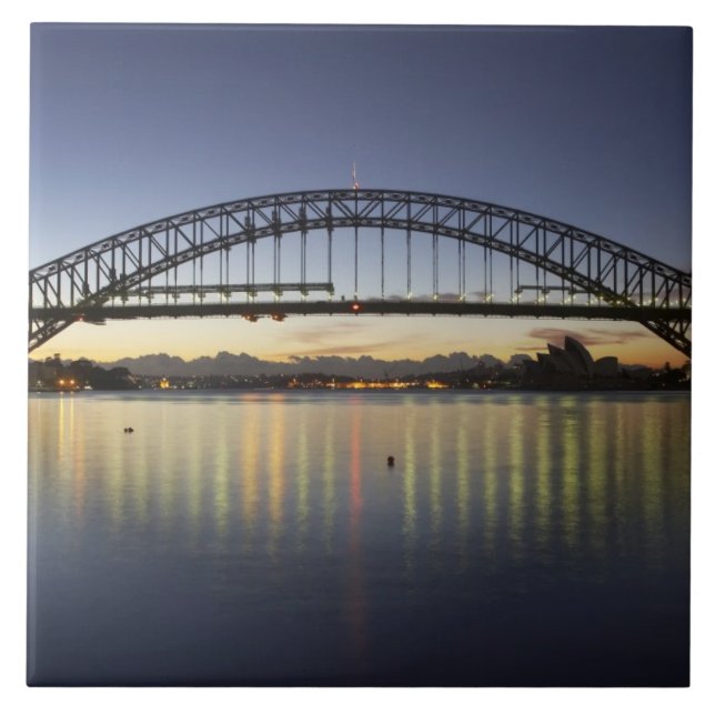 Sydney Harbour Bridge and Sydney Opera House at Tile (Front)