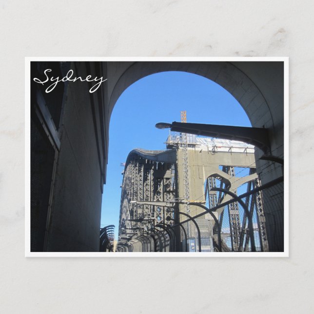 sydney harbour bridge arch postcard (Front)