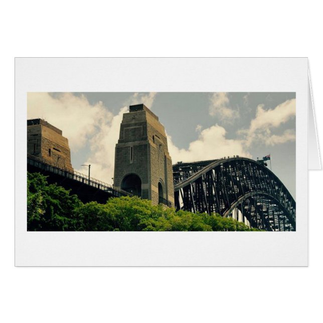 Sydney Harbour Bridge Greeting Card (Front Horizontal)