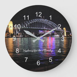Sydney Harbour Bridge, labelled Large Clock