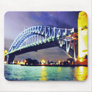 sydney harbour bridge night mouse pad