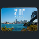 Sydney Harbour Bridge & Opera House Skyline Magnet<br><div class="desc">Welcome to one of the world’s most beautiful natural harbours. Sydney Harbour has it all; sparkling blue waters, iconic tourists attractions, hidden beaches, pristine bushland, pretty botanic gardens brimming with native flora and charming islands that are made for exploring. Hop on a ferry at Circular Quay and glide past the...</div>