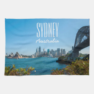 Sydney Harbour Bridge & Opera House Skyline Tea Towel