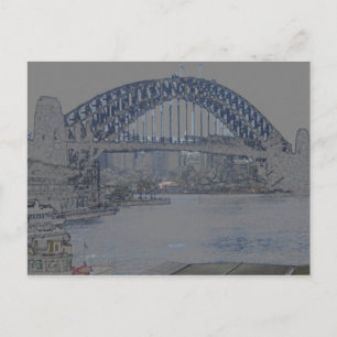 sydney harbour bridge postcard