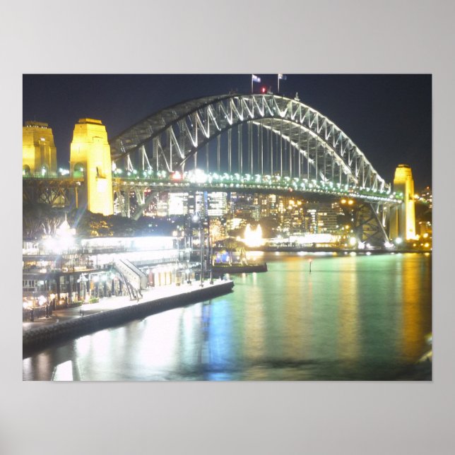 sydney harbour bridge reflection poster (Front)