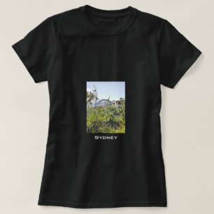 Sydney Harbour Bridge with native plants T-Shirt