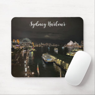 Sydney Harbour by Night, Australia, Photo Mouse Pad