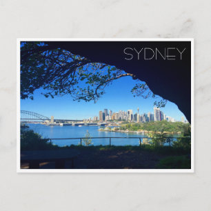 sydney harbour cave postcard