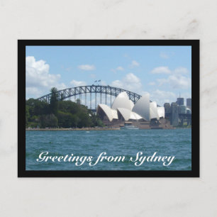 sydney harbour day postcard