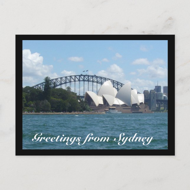 sydney harbour day postcard (Front)