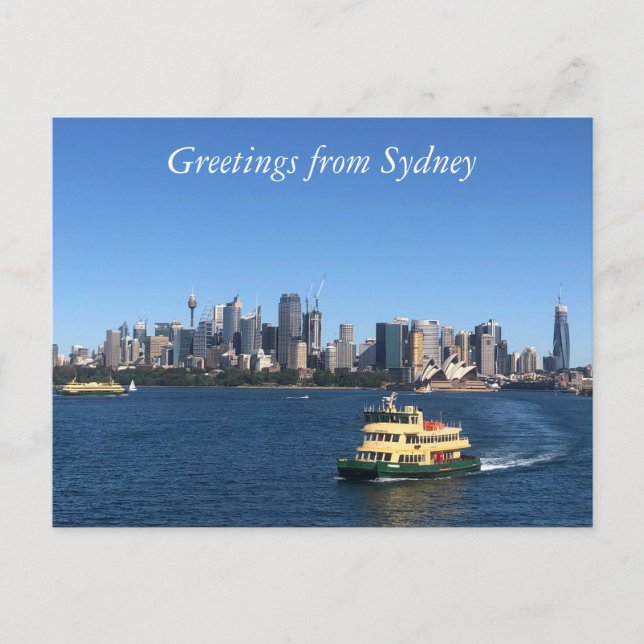 sydney harbour ferry postcard (Front)