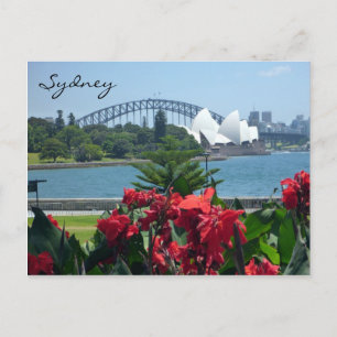 sydney harbour flora postcard
