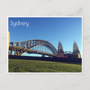 sydney harbour green postcard