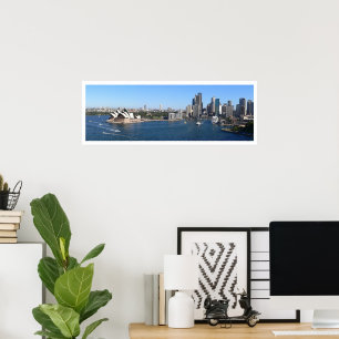 Sydney Harbour, Opera House, Skyline, Panoramic Poster