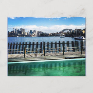 sydney harbour pool postcard