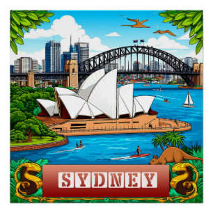 🌊 Sydney Harbour Travel Memory For Visitors 🌊 Poster