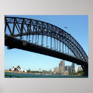 sydney harbour view poster
