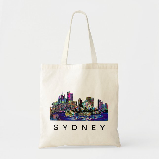 Sydney in graffiti tote bag (Front)
