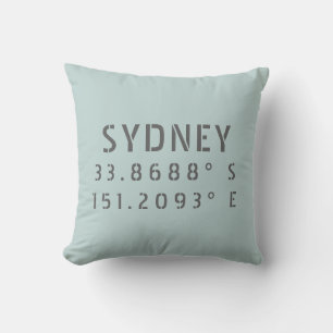 Sydney Latitude Longitude Cushion